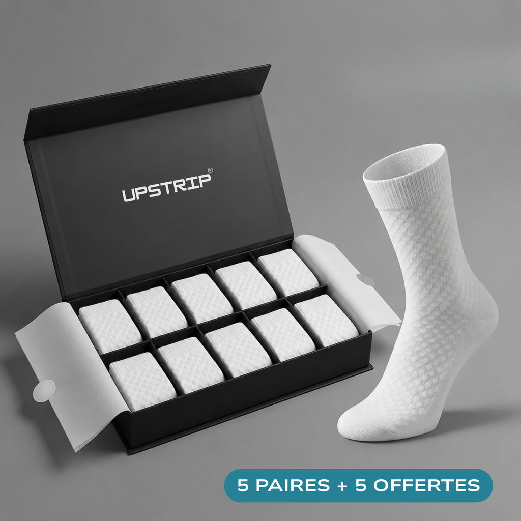 CHAUSSETTES UPSTRIP MI-HAUTES EN FIBRE DE BAMBOU PREMIUM