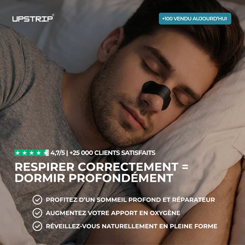 UpSrip® – Bandes Nasales Respiratoires