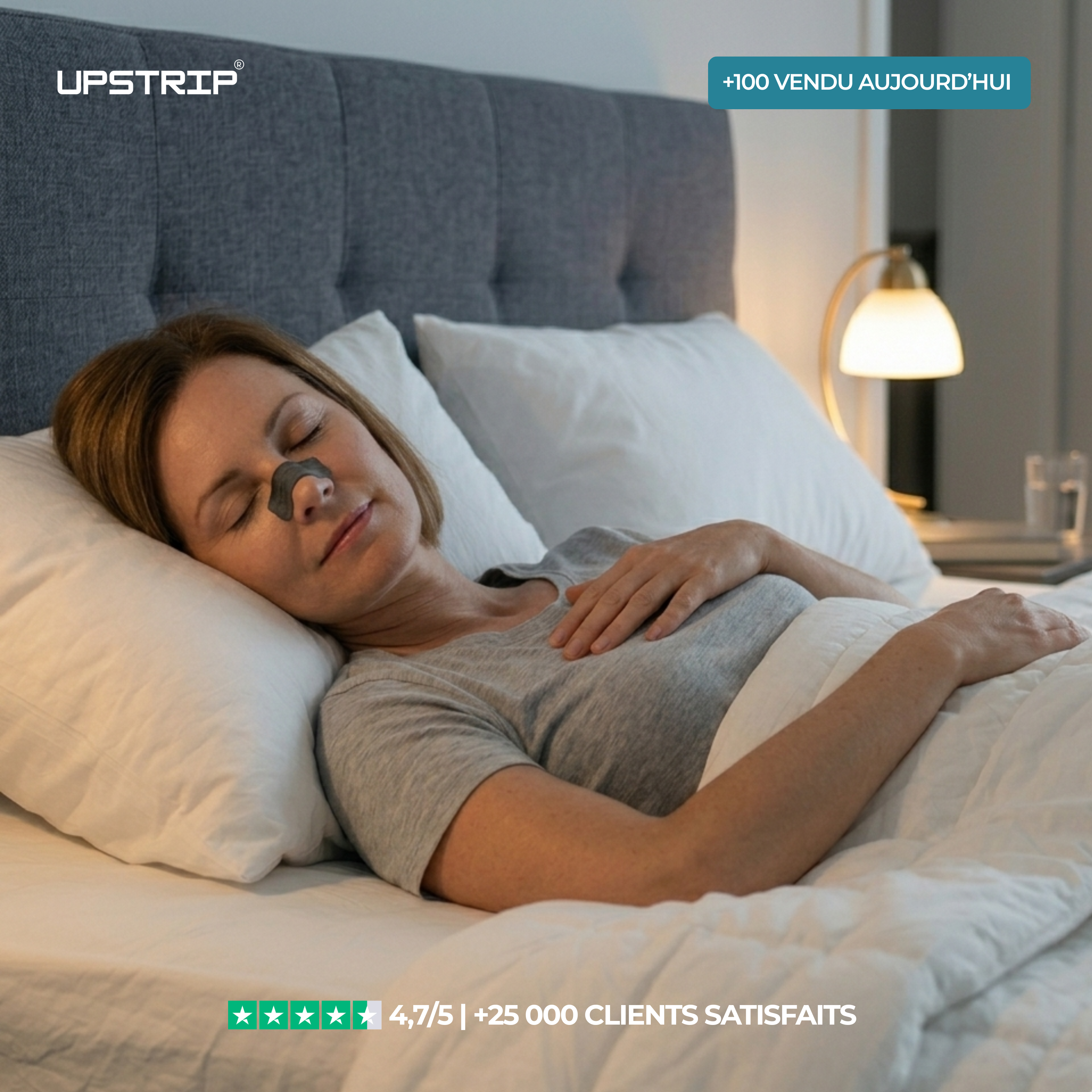 Bandes Nasales UpStrip® - Respirez mieux