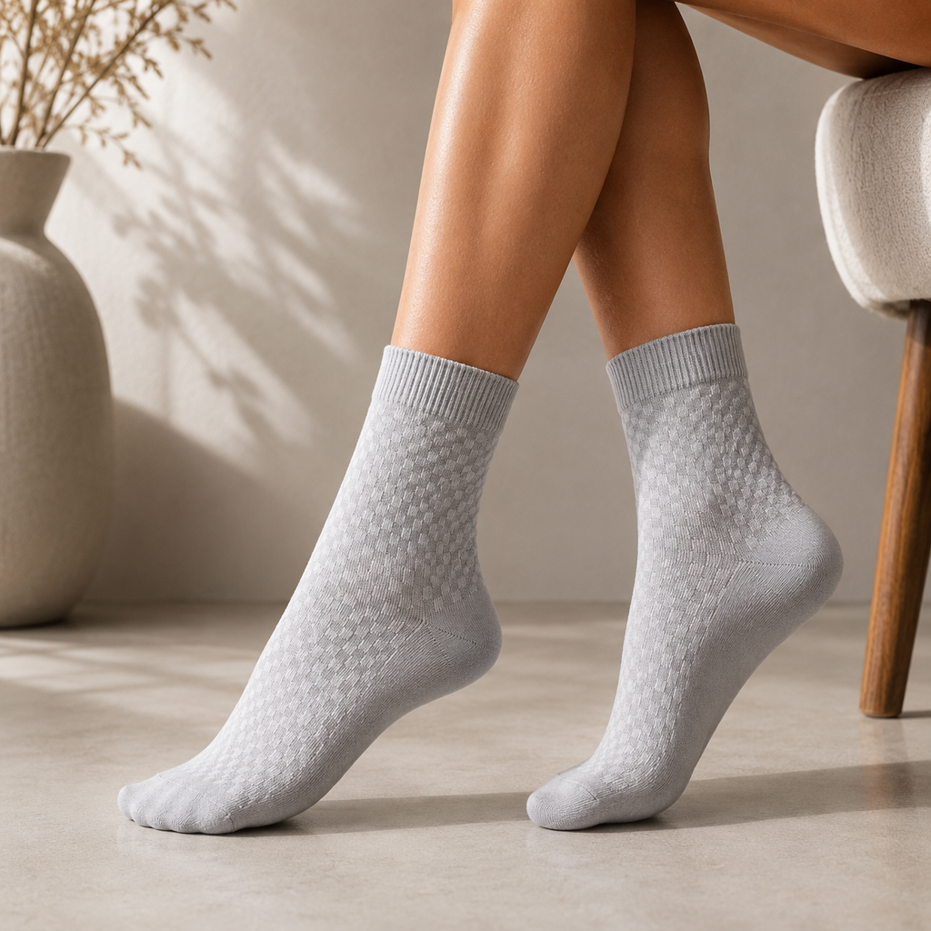 CHAUSSETTES UPSTRIP MI-HAUTES EN FIBRE DE BAMBOU PREMIUM