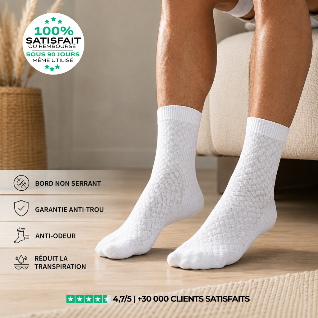 CHAUSSETTES UPSTRIP MI-HAUTES EN FIBRE DE BAMBOU PREMIUM
