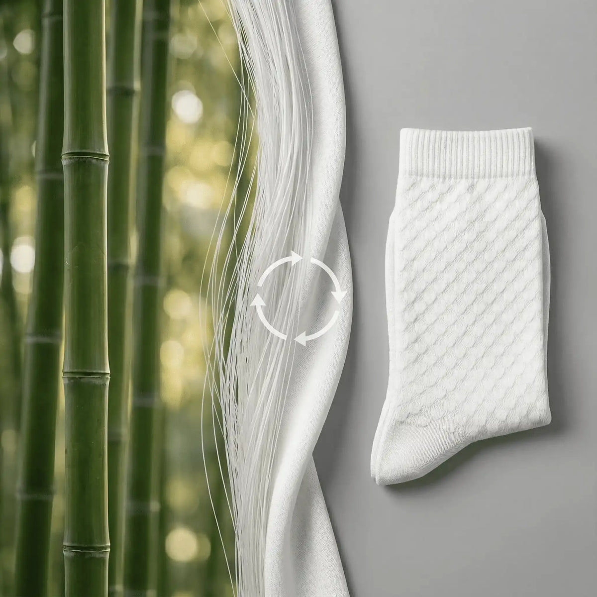 CHAUSSETTES UPSTRIP MI-HAUTES EN FIBRE DE BAMBOU PREMIUM